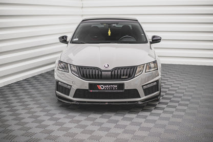 Front Ansatz V.3 für Skoda Octavia RS Mk3 Facelift Carbon Look