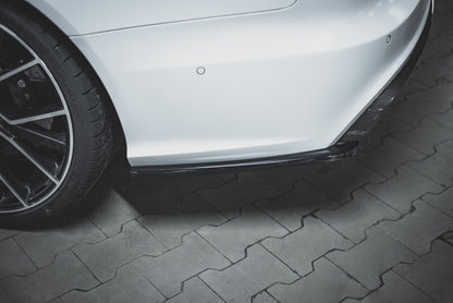 Heck Ansatz Flaps Diffusor V.2 für Audi RS6 C7 Carbon Look