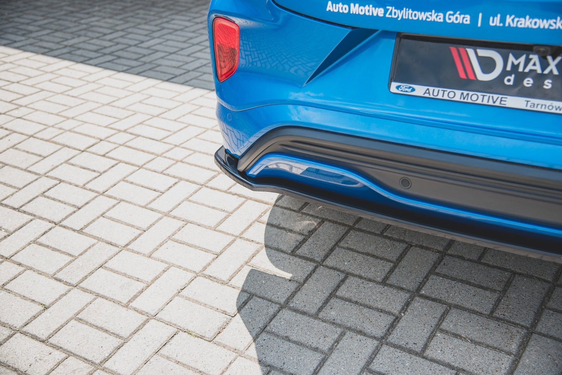 Heck Ansatz Flaps Diffusor für Ford Puma ST-Line Carbon Look