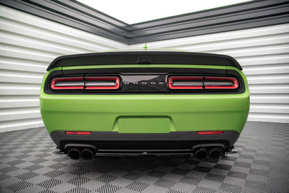 Mittlerer Diffusor Heck Ansatz für Dodge Challenger SRT Hellcat Mk3 Carbon Look