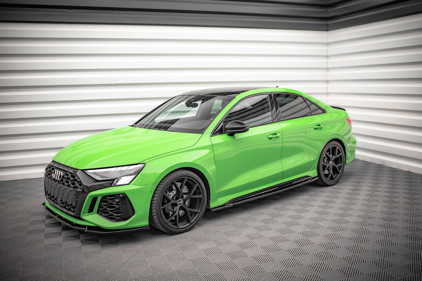 Seitenschweller Ansatz für Audi RS3 8Y schwarz matt