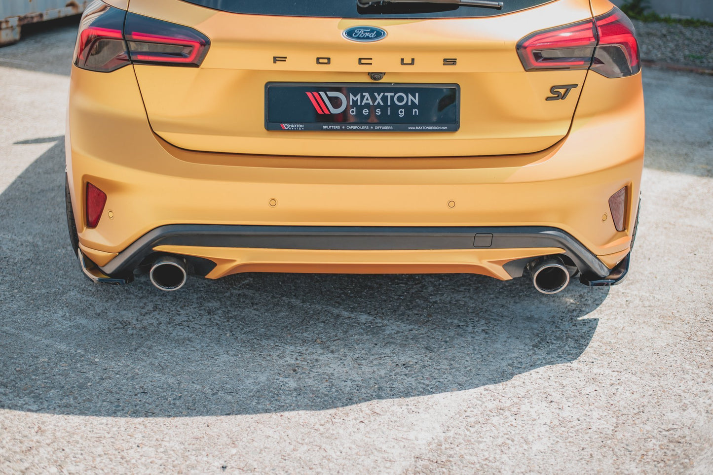 Heck Ansatz Flaps Diffusor V.2 für Ford Focus ST Mk4  schwarz matt
