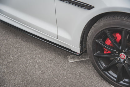 Seitenschweller Ansatz für Jaguar XJ X351 Carbon Look