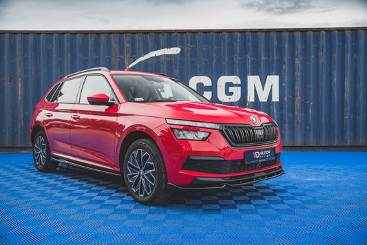 Seitenschweller Ansatz für Skoda Kamiq schwarz matt