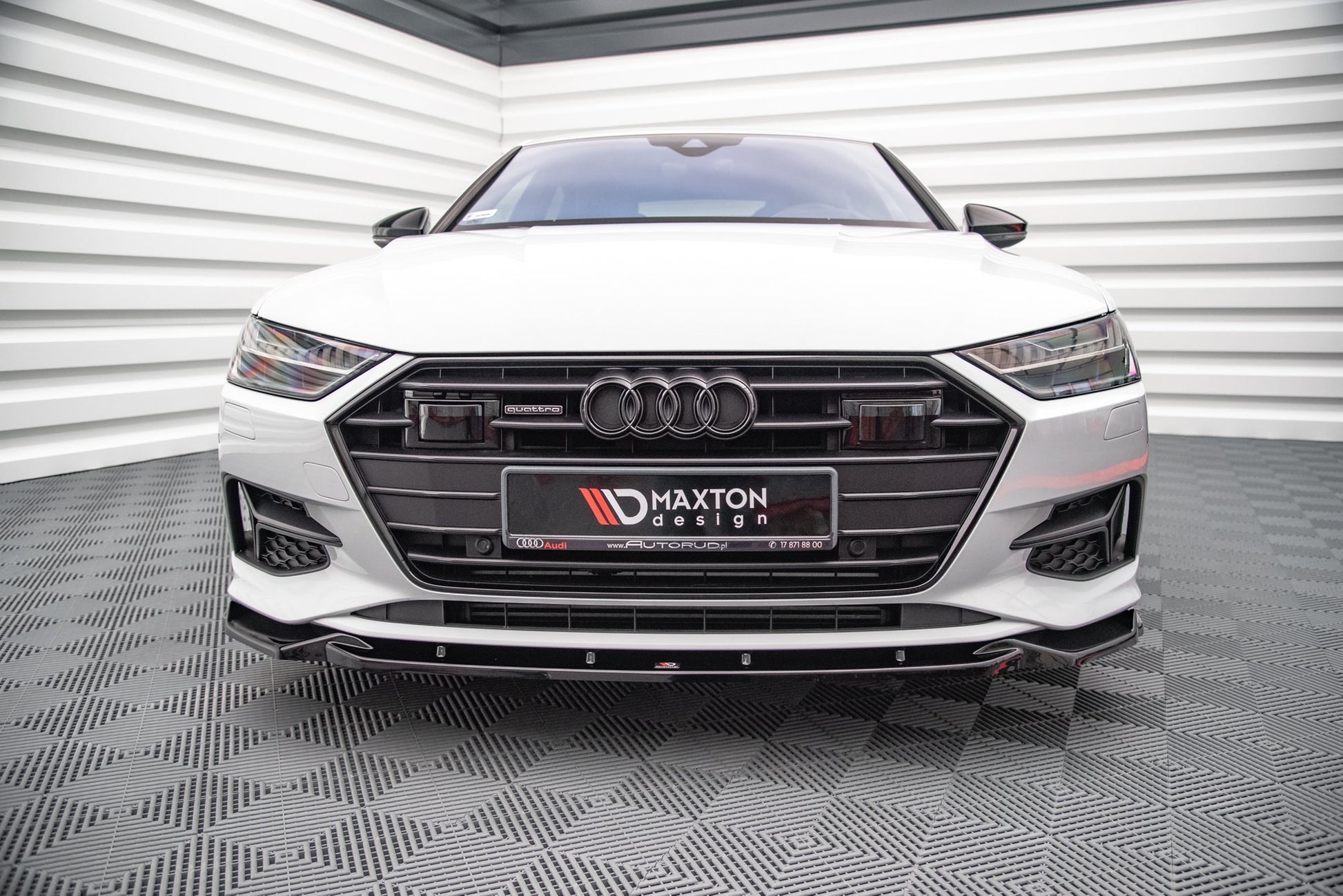Front Ansatz V.2 für Audi A7 C8 schwarz matt