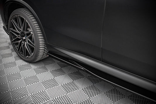 Seitenschweller Ansatz für BMW X5M F95 schwarz Hochglanz