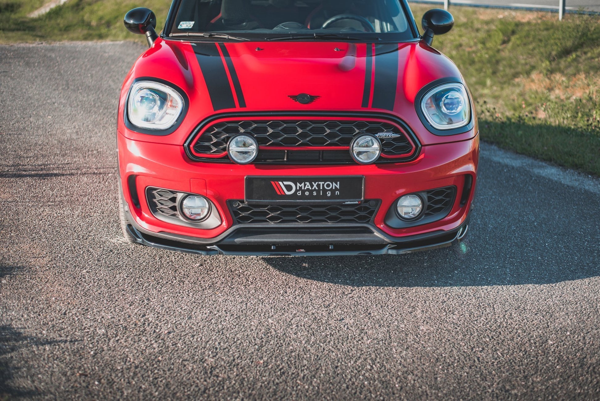 Front Ansatz V.2 für Mini Countryman Mk2 F60 JCW schwarz matt