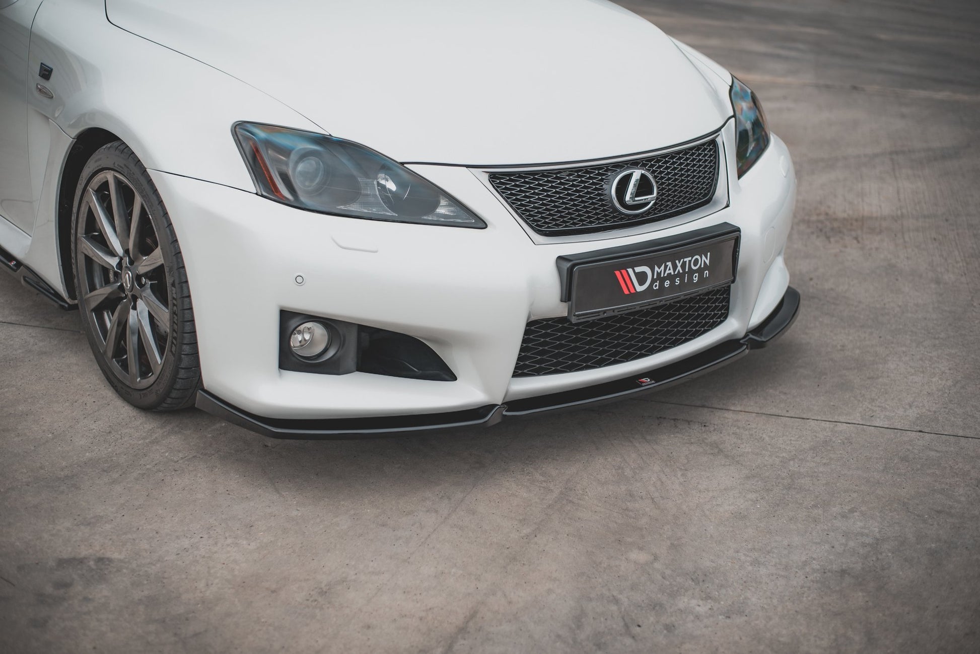Front Ansatz V.1 für Lexus IS F Mk2 schwarz matt