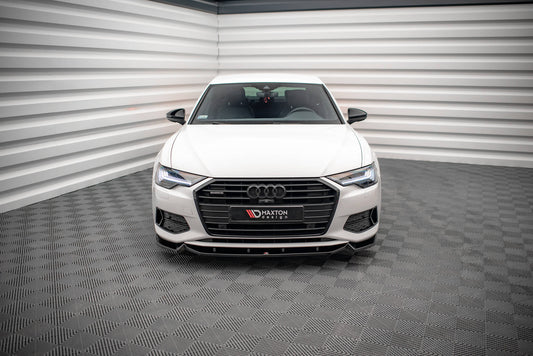 Front Ansatz V.2 für Audi A6 C8 schwarz matt