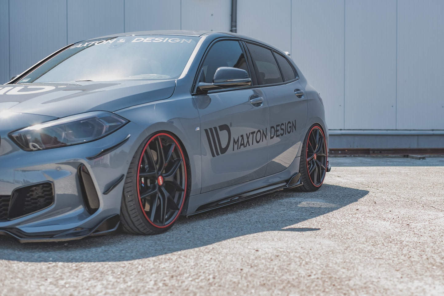 Seitenschweller Ansatz für V.3 für BMW 1er F40 M-Paket/ M135i  schwarz Hochglanz
