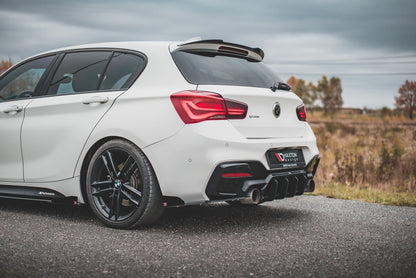 Robuste Racing Heck Ansatz Flaps Diffusor V.3 +Flaps für BMW 1er M140i  schwarz Hochglanz