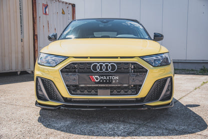 Front Ansatz V.3 für Audi A1 S-Line GB schwarz matt