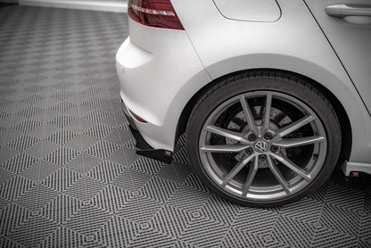 Hintere Seiten Flaps für Volkswagen Golf R Mk7 schwarz Hochglanz