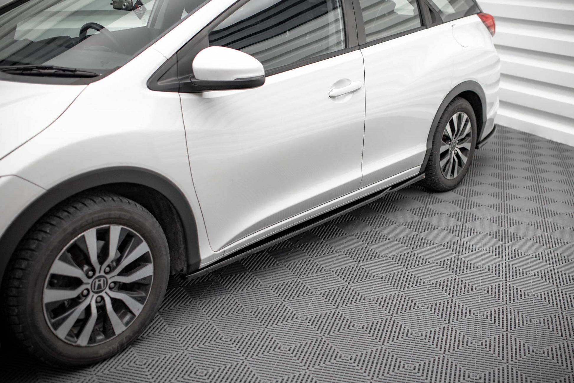 Seitenschweller Ansatz für Honda Civic Mk9 Carbon Look