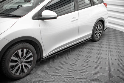 Seitenschweller Ansatz für Honda Civic Mk9 schwarz matt