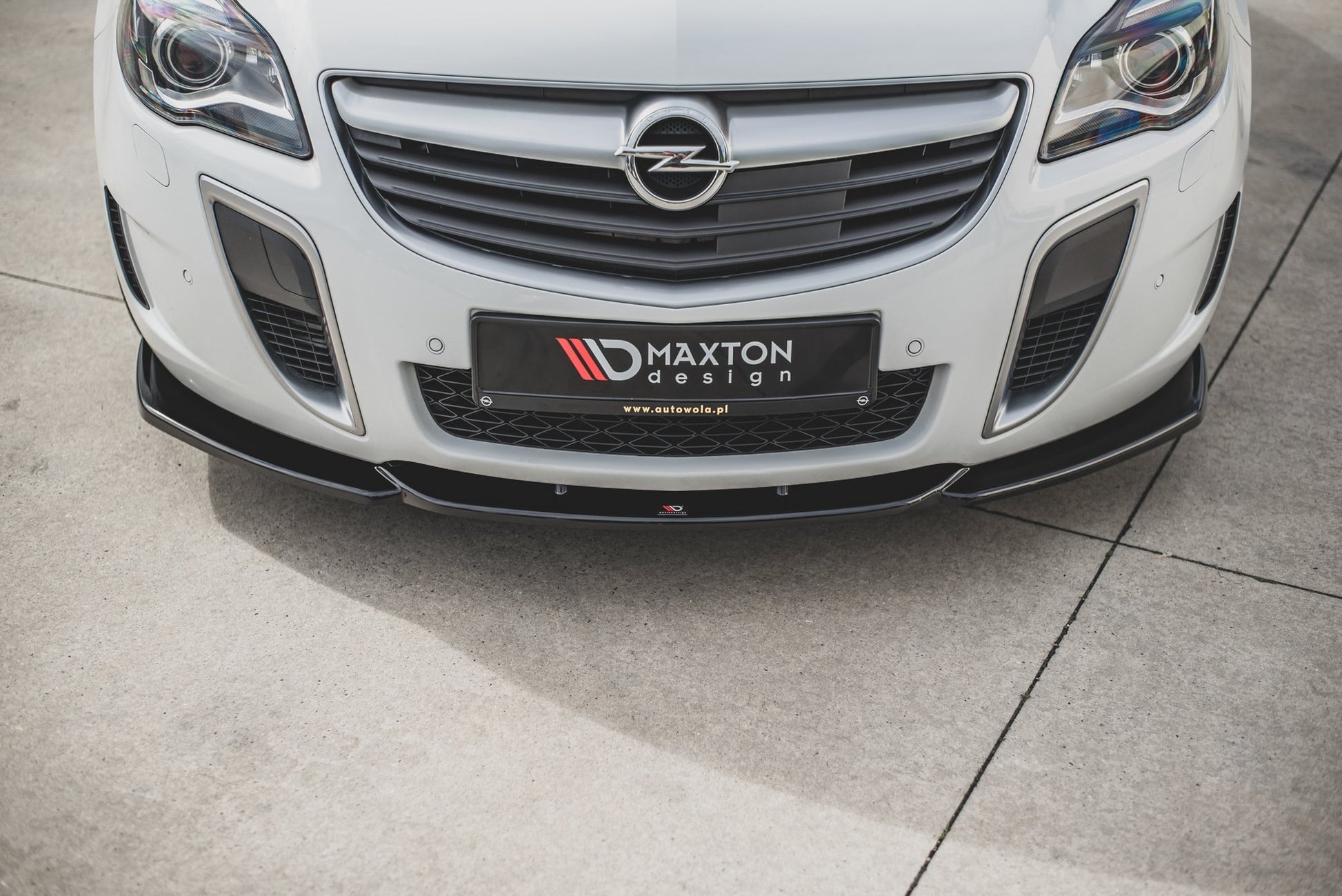 Front Ansatz V.2 für Opel Insignia Mk. 1 OPC Facelift schwarz matt