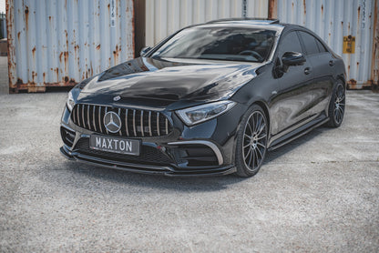 Front Ansatz V.1 für Mercedes-Benz CLS AMG-Line / 53AMG C257 Carbon Look