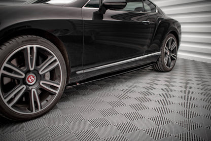 Seitenschweller Ansatz für Bentley Continental GT V8 S Mk2 schwarz matt