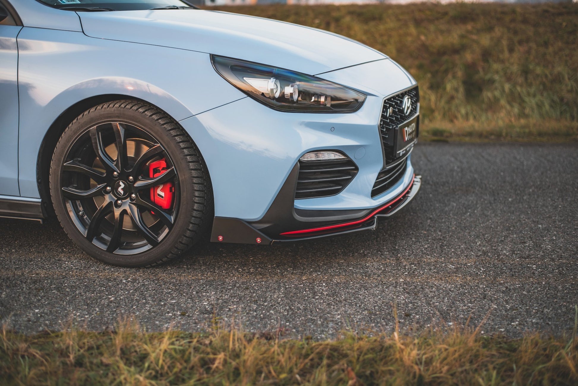Front Ansatz +Flaps für V.6 Hyundai I30 N Mk3 Hatchback/Fastback