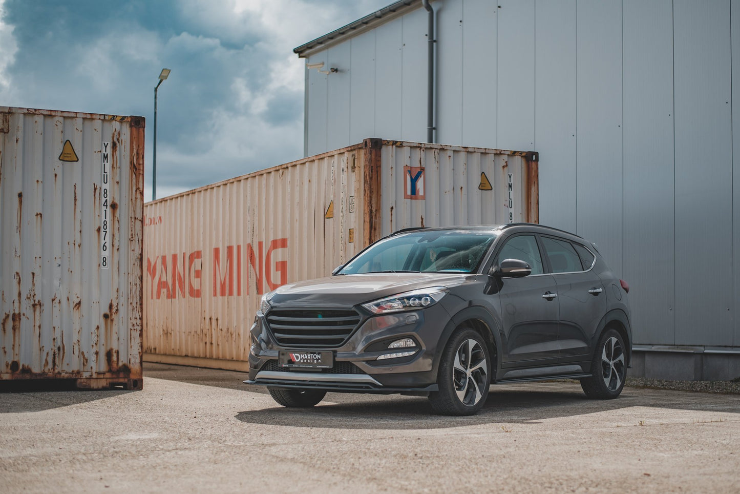 Front Ansatz für Hyundai Tucson Mk3 Carbon Look