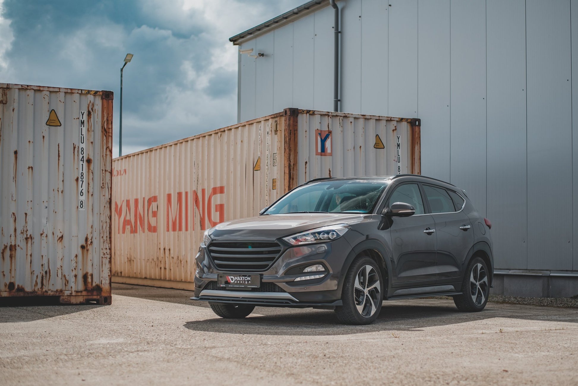 Front Ansatz für Hyundai Tucson Mk3 Carbon Look