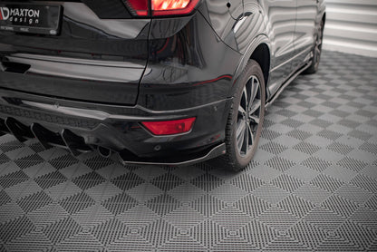 Heck Ansatz Flaps Diffusor für Ford Escape ST-Line Mk3 schwarz matt