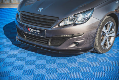 Front Ansatz V.2 für Peugeot 308 Mk2 Facelift schwarz matt