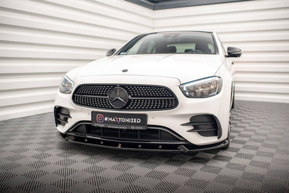 Front Ansatz V.2 für Mercedes-Benz E AMG-Line W213 Facelift schwarz matt