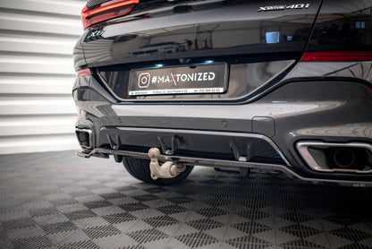Mittlerer Diffusor Heck Ansatz DTM Look für V.3 BMW X6 M-Paket G06 Carbon Look