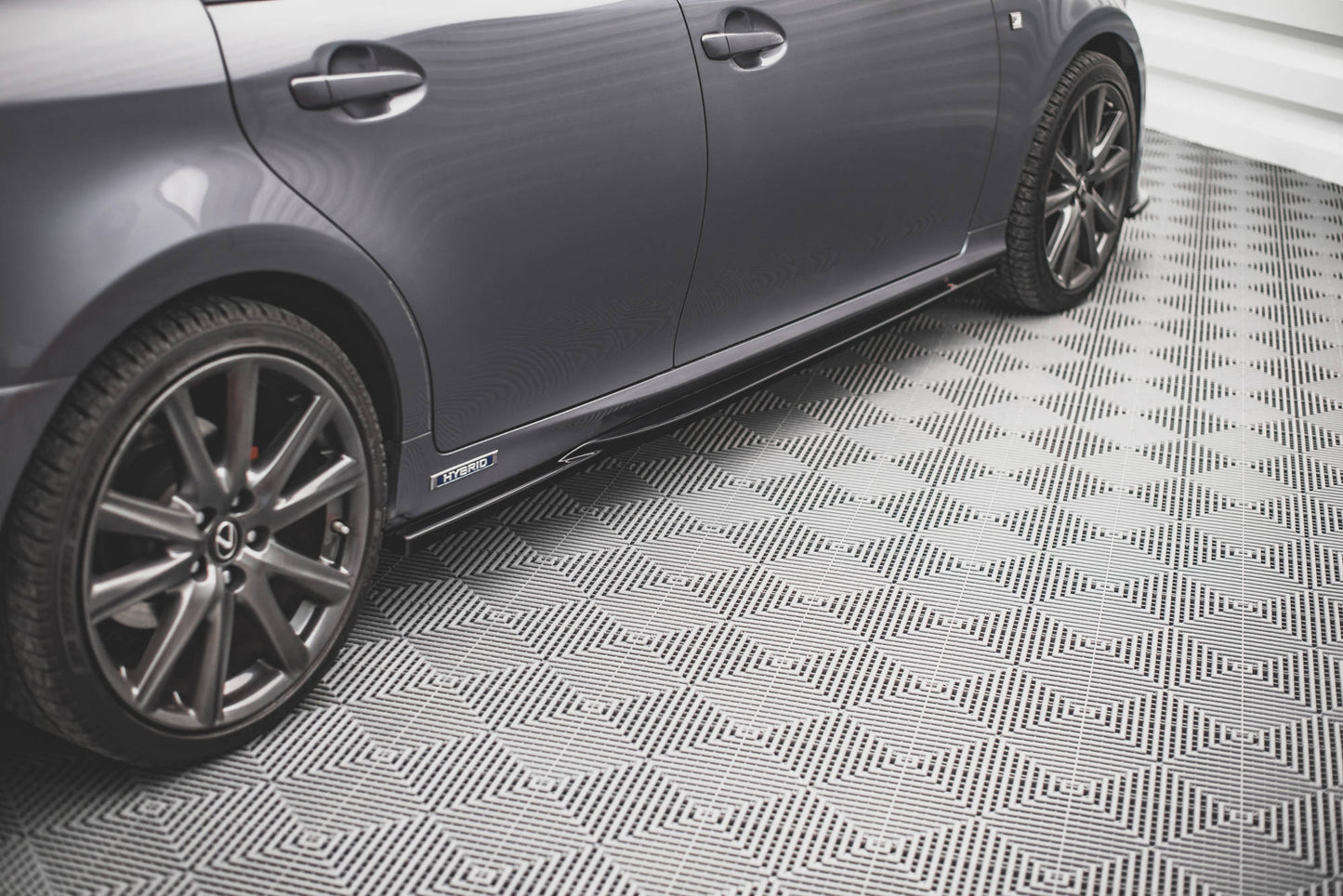 Seitenschweller Ansatz für Lexus GS F Sport Mk4(L10) schwarz matt