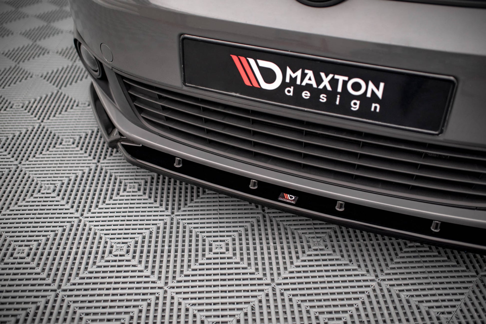 Front Ansatz für Volkswagen Caddy Mk3 Facelift schwarz Hochglanz