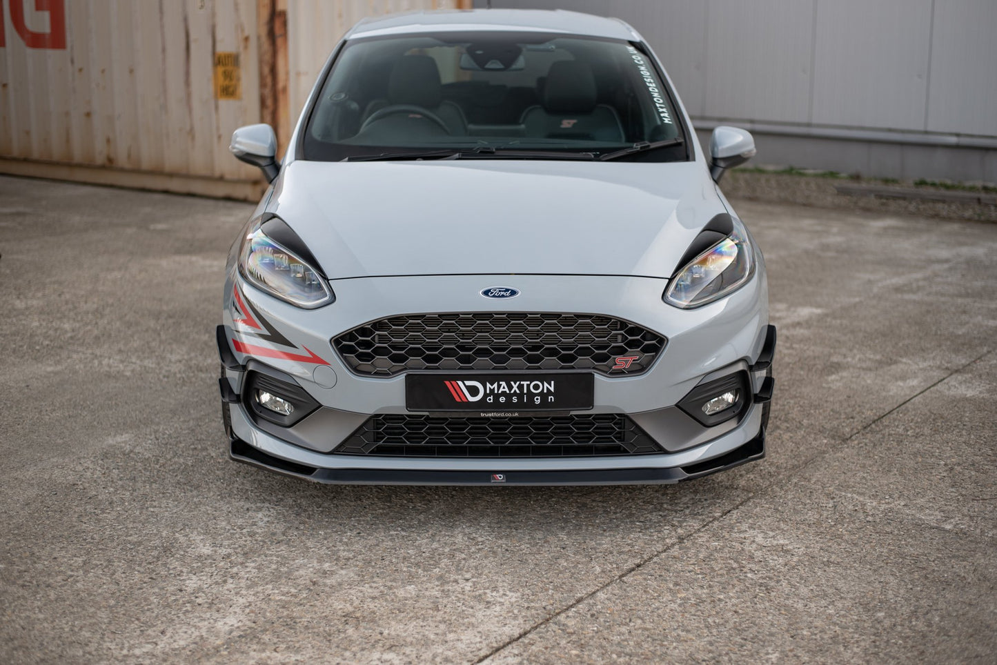 Scheinwerfer Blenden Böser Blick für Ford Fiesta Mk8 ST / ST-Line / Standard Carbon Look