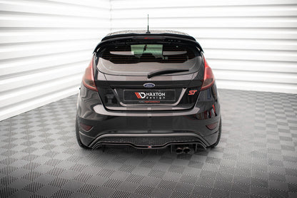 Diffusor Heck Ansatz für Ford Fiesta ST (5-Türige version) Mk7 Facelift Carbon Look