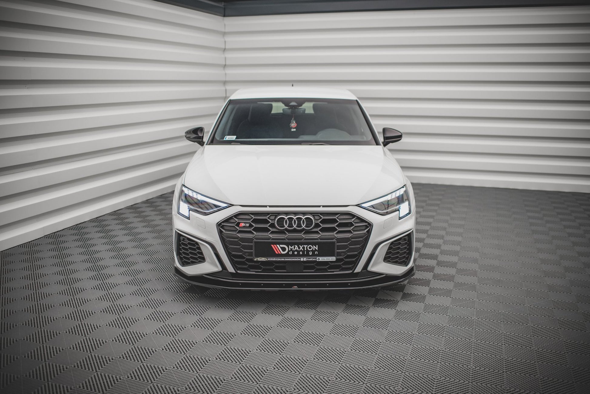 Front Ansatz V.1 für Audi S3 / A3 S-Line 8Y schwarz matt