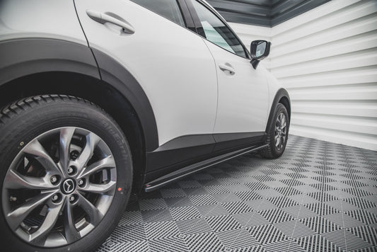 Seitenschweller Ansatz für Mazda CX-3 schwarz matt
