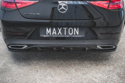 Diffusor Heck Ansatz für Mercedes-Benz CLS AMG-Line C257 schwarz matt