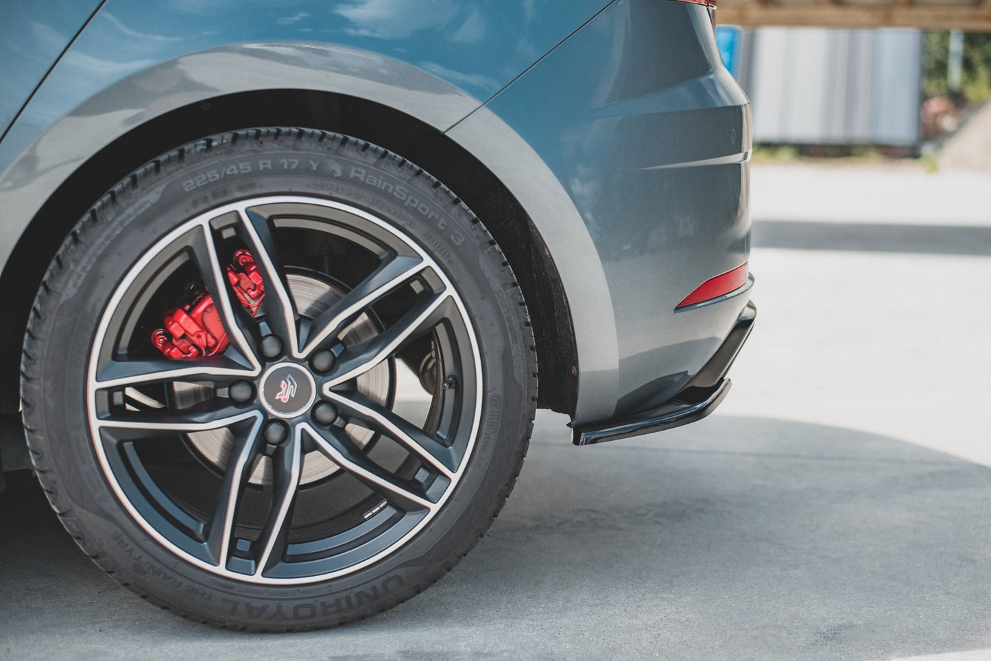 Heck Ansatz Flaps Diffusor für SEAT Leon Mk3 FR Facelift schwarz matt