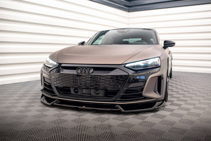 Front Ansatz V.1 für Audi e-Tron GT / RS GT Mk1 schwarz matt
