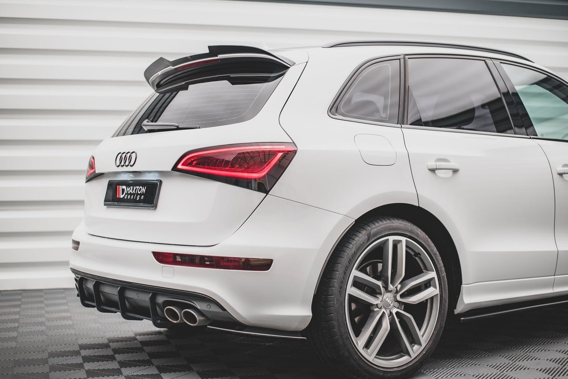 Spoiler CAP für Audi SQ5 Mk1 (8R) schwarz matt