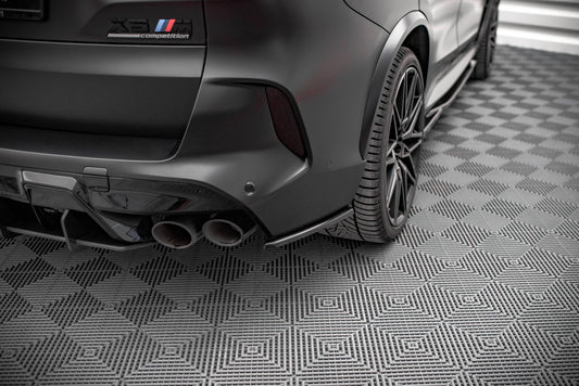 Heck Ansatz Flaps Diffusor für BMW X5M F95 Carbon Look