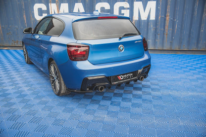 Heck Ansatz Flaps Diffusor V.2 für BMW M135i F20 schwarz matt