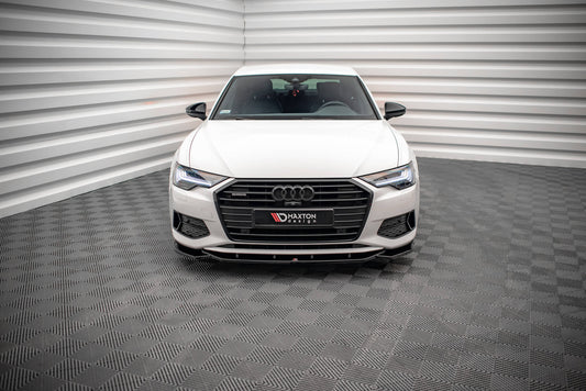 Front Ansatz V.1 für Audi A6 C8 schwarz matt