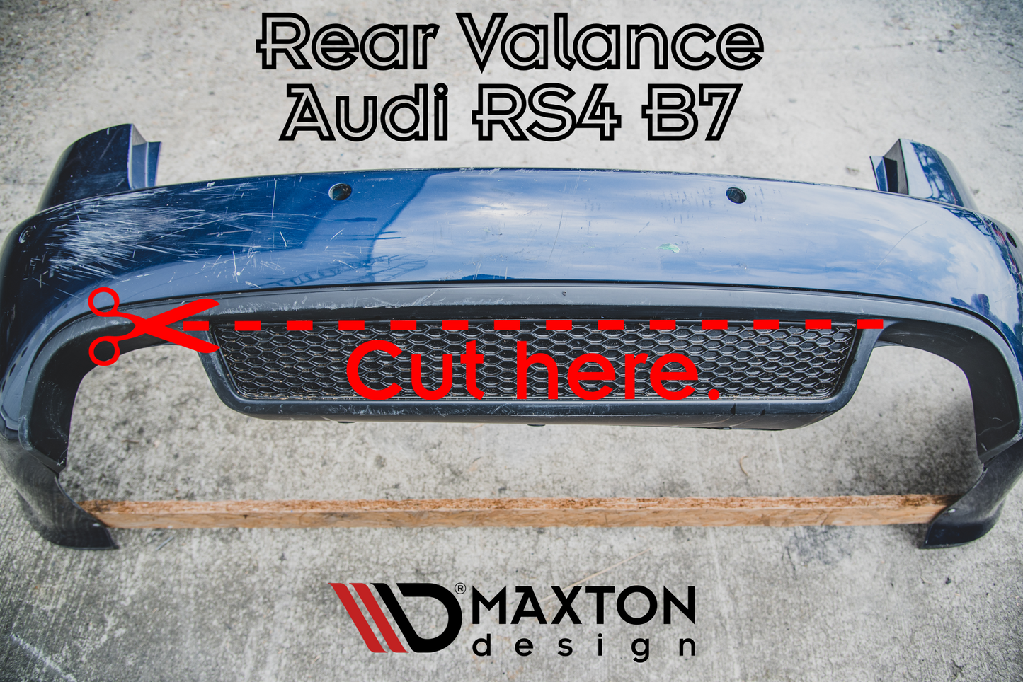Diffusor Heck Ansatz für Audi RS4 B7 Carbon Look