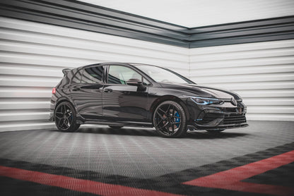 Heck Ansatz Flaps Diffusor +Flaps für V.2 Volkswagen Golf R Mk8