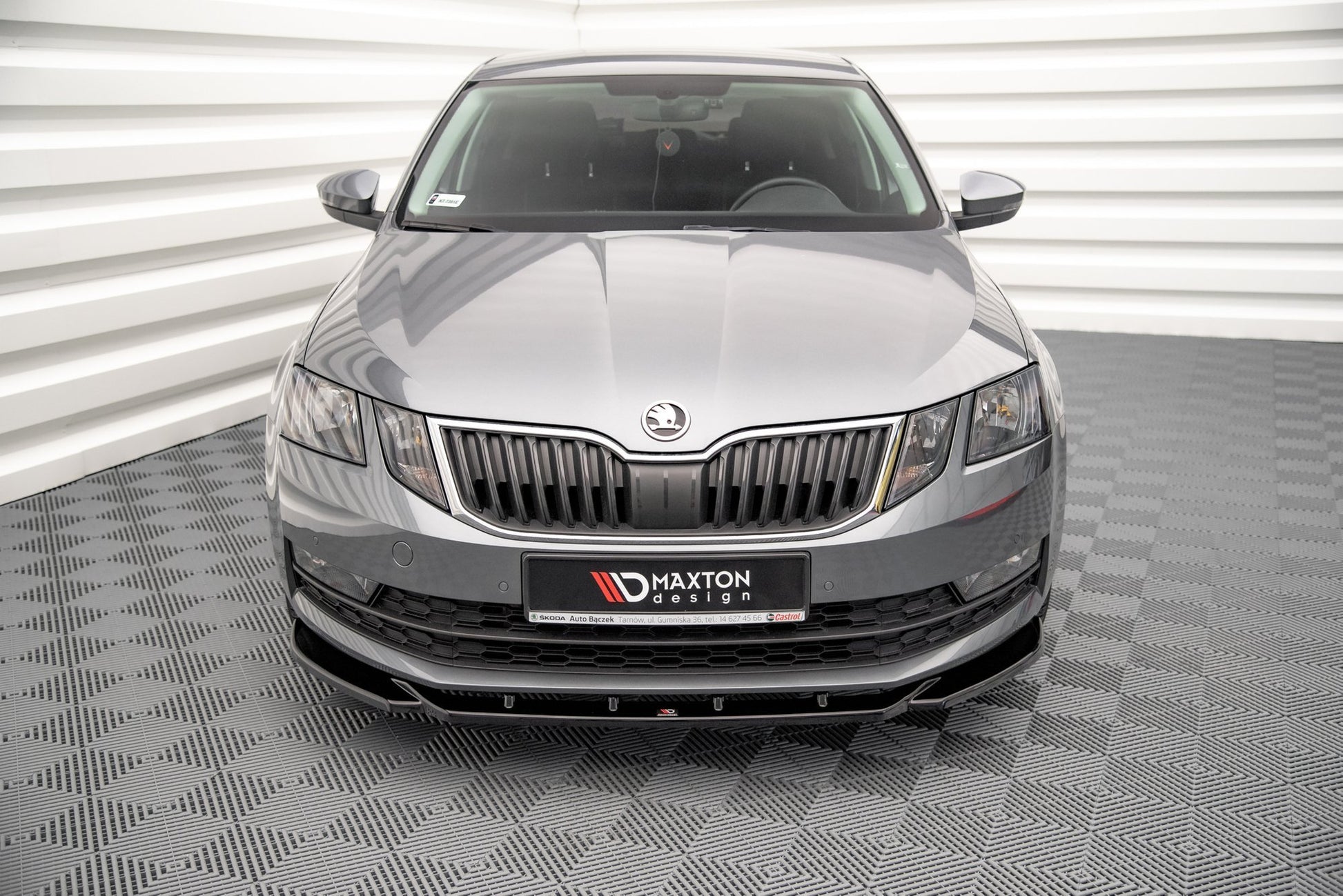 Front Ansatz V.2 für Skoda Octavia Mk3 Facelift Carbon Look