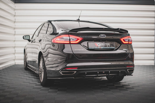 Diffusor Heck Ansatz für Ford Mondeo Mk5 Carbon Look