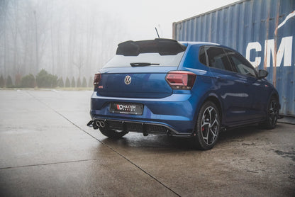 Hintere Seiten Flaps für Volkswagen Polo GTI Mk6 schwarz Hochglanz