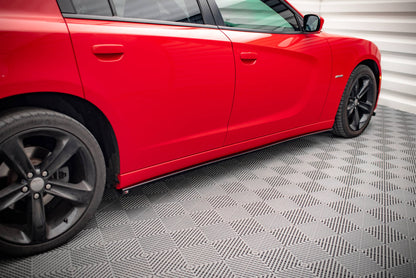 Seitenschweller Ansatz für Dodge Charger RT Mk7 Facelift Carbon Look