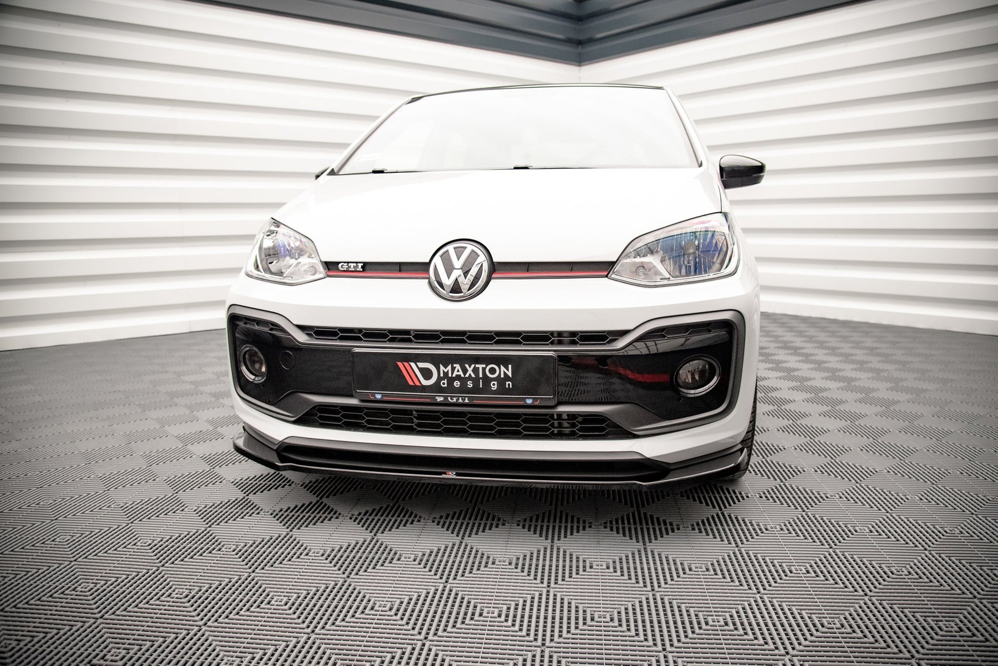 Front Ansatz für Volkswagen Up GTI schwarz Hochglanz