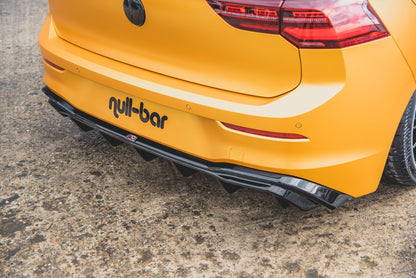 Diffusor Heck Ansatz für VW Golf 8 schwarz matt